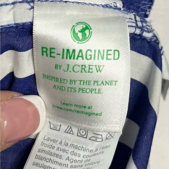 Like new J.Crew blue and white striped shirt dress - XXS - Picture 9 of 10